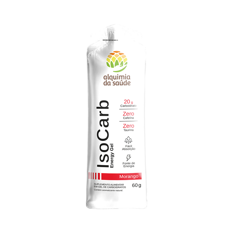 IsoCarb Energy Gel Morango Sachê | Universo Esporte
