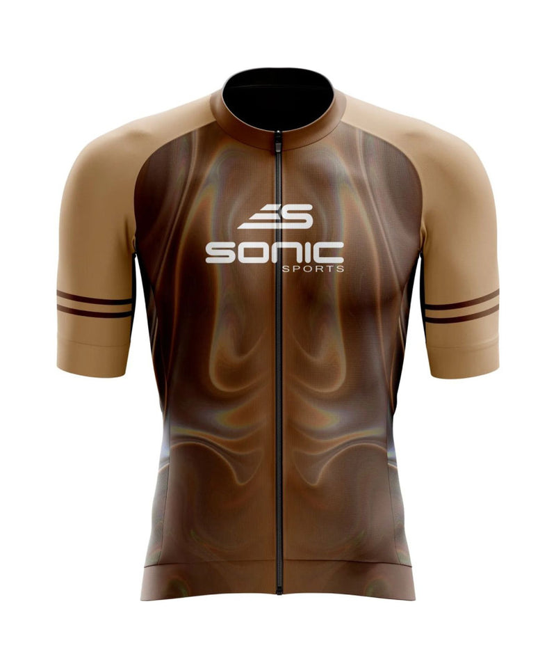 Jersey Ciclismo Manga Curta Marrom | Universo Esporte