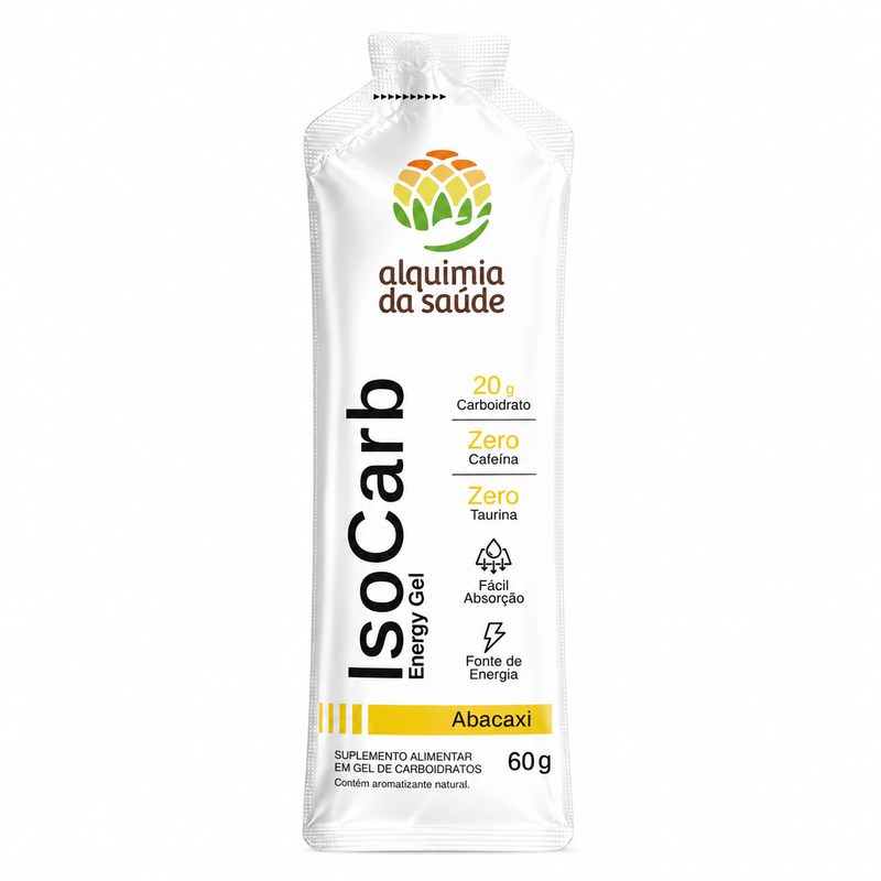 IsoCarb Energy Gel Abacaxi com Isomaltulose | Universo Esporte