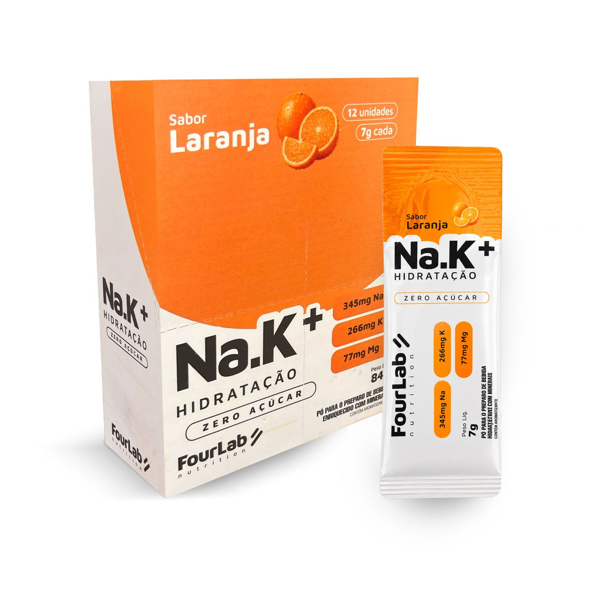 NaK+ FourLab Hidratação Display 12 Sachês | Universo Esporte