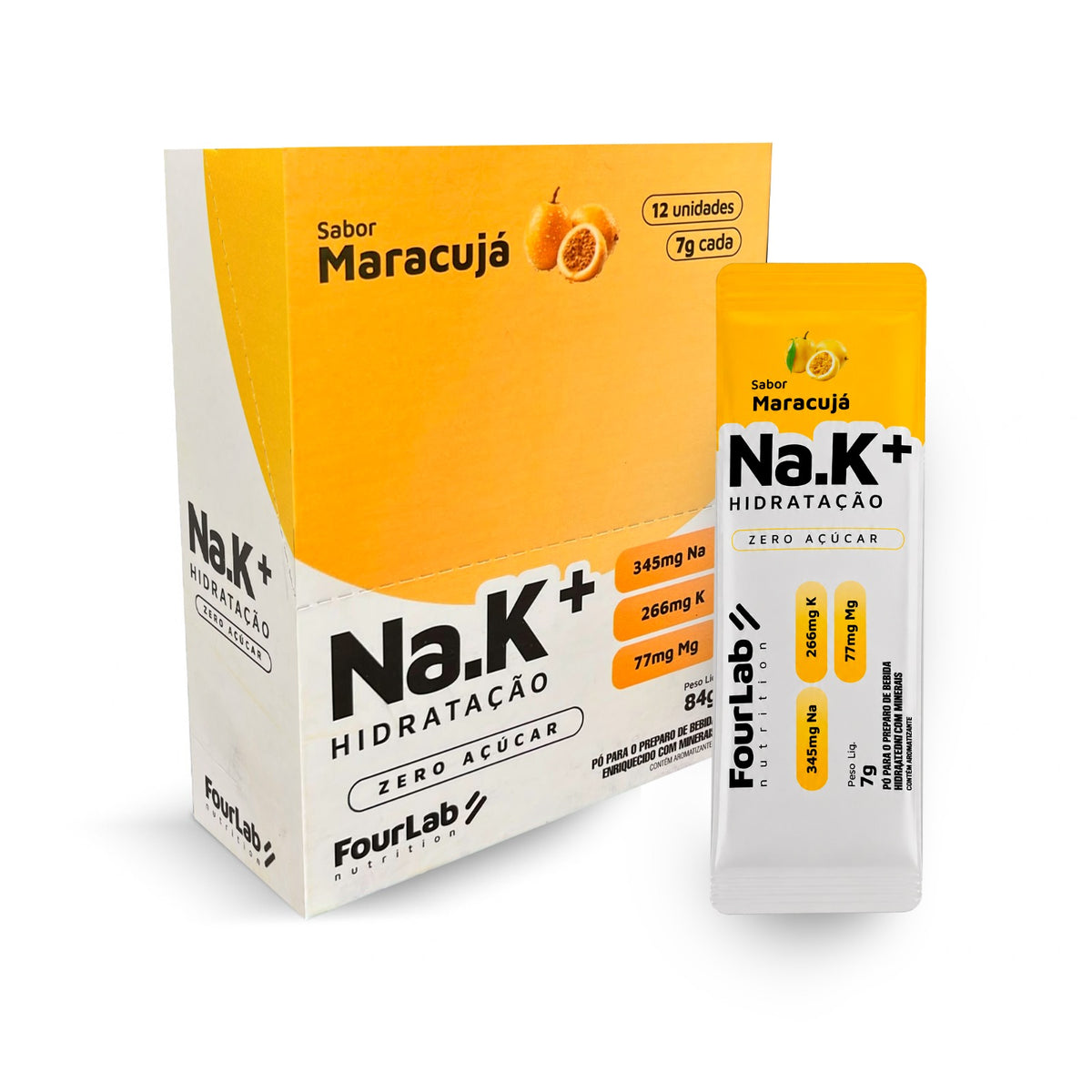 NaK+ FourLab Hidratação Display 12 Sachês | Universo Esporte