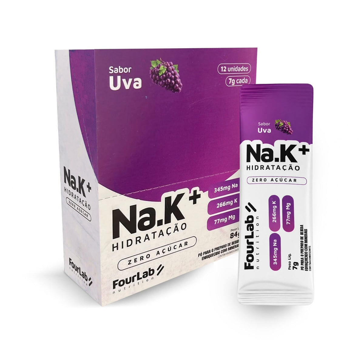 NaK+ FourLab Hidratação Display 12 Sachês | Universo Esporte