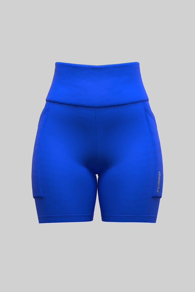 Bermuda Feminina Furbo Lift Compressão Azul | Universo Esporte