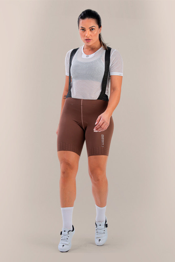 Bretelle Ciclismo Unique HT90 Cacau Feminino | Universo Esporte