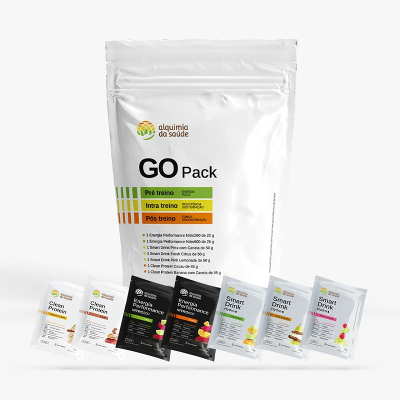 GO Pack Kit 7 Sachês Plant Based | Universo Esporte