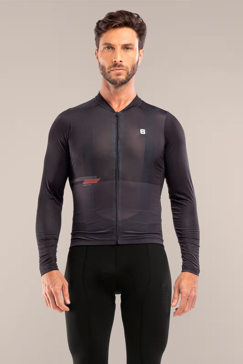 Jersey Ciclismo Euro ML Invicta Preto UV | Universo Esporte