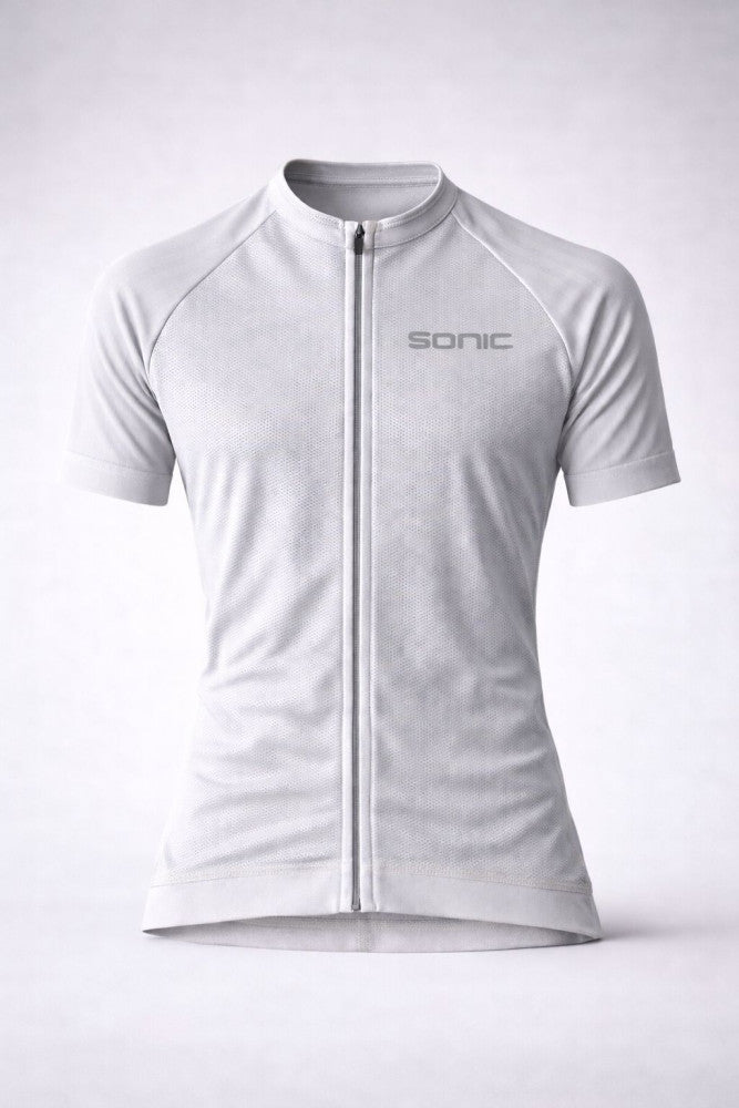 Jersey Ciclismo Velocity Manga Curta Cinza | Universo Esporte