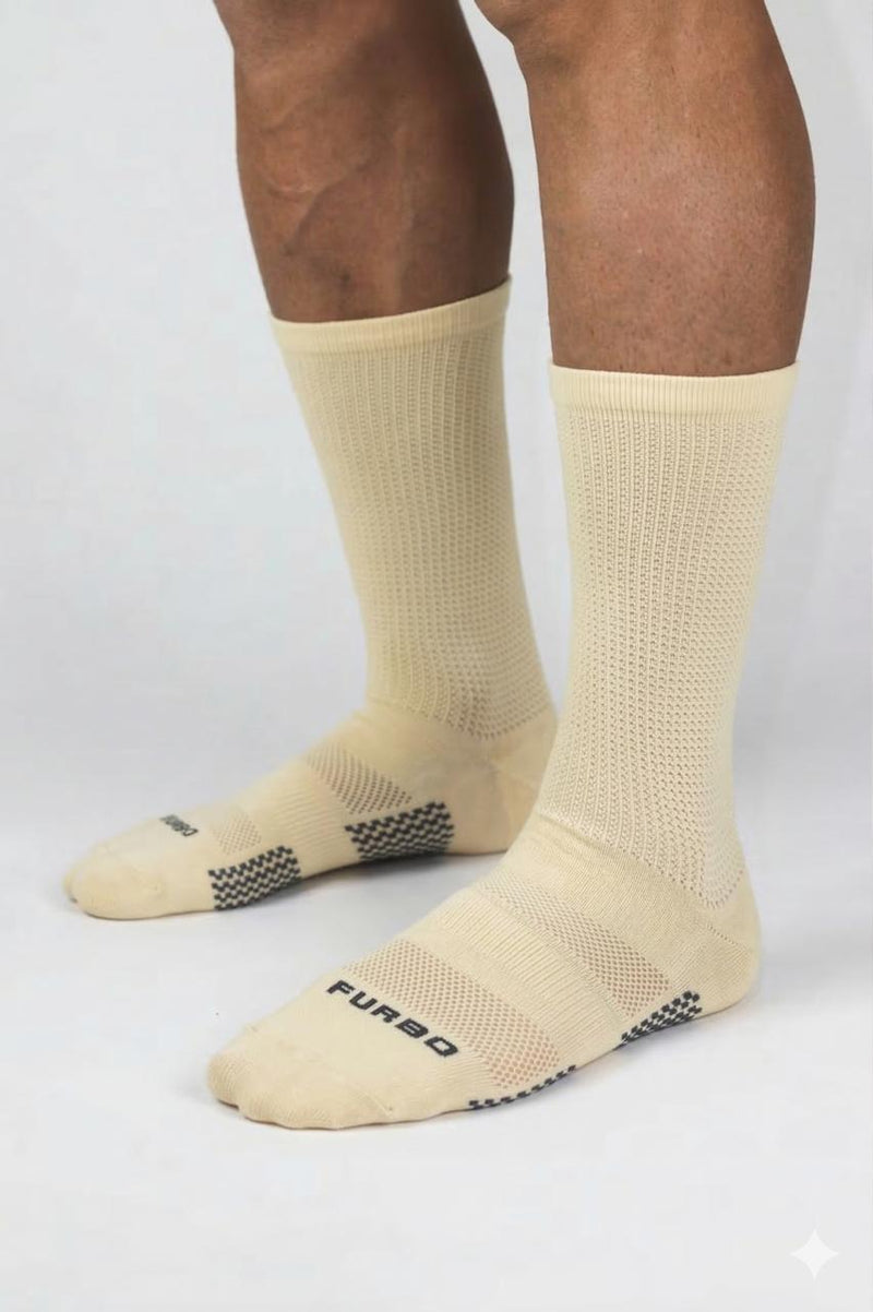 Meia Ciclismo Furbo Ultra Air Creme | Universo Esporte