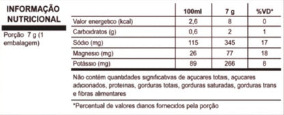 NaK+ FourLab tabela nutricional